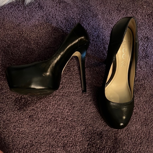 Aldo Covered Platform Pumps Leather - Picture 2 of 9